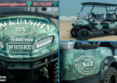 Cart with Jack Daniels logos